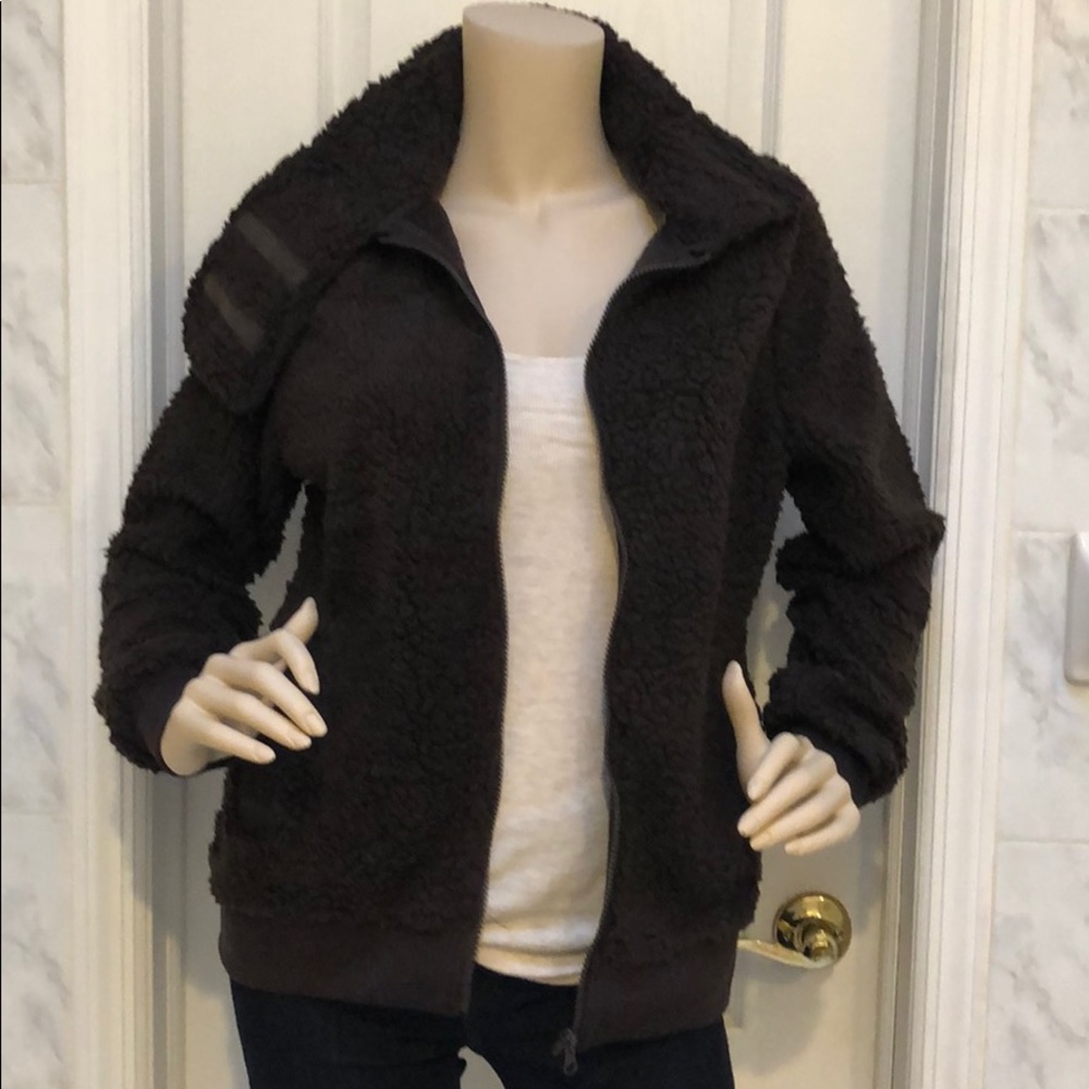 BROWN FLEECE JACKET - Picture 6 of 8